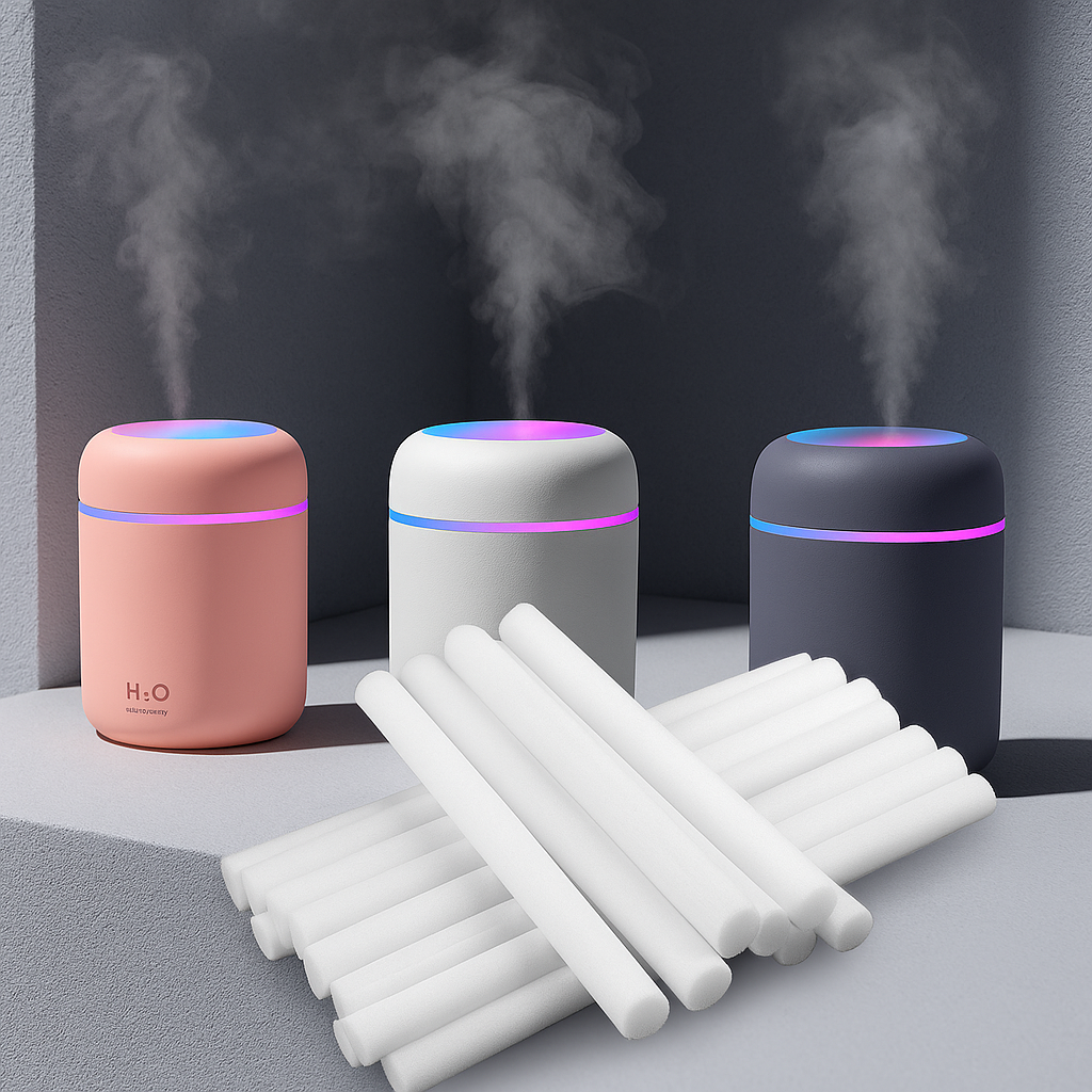 PACK DE 5 FILTROS DE RECAMBIO PARA HUMIDIFICADOR + HUMIDIFICADOR LED